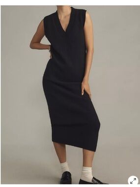 by anthropologie halter v-neck fit & flare midi dress Maeve Halter V-Neck Drop-Waist Midi Dress